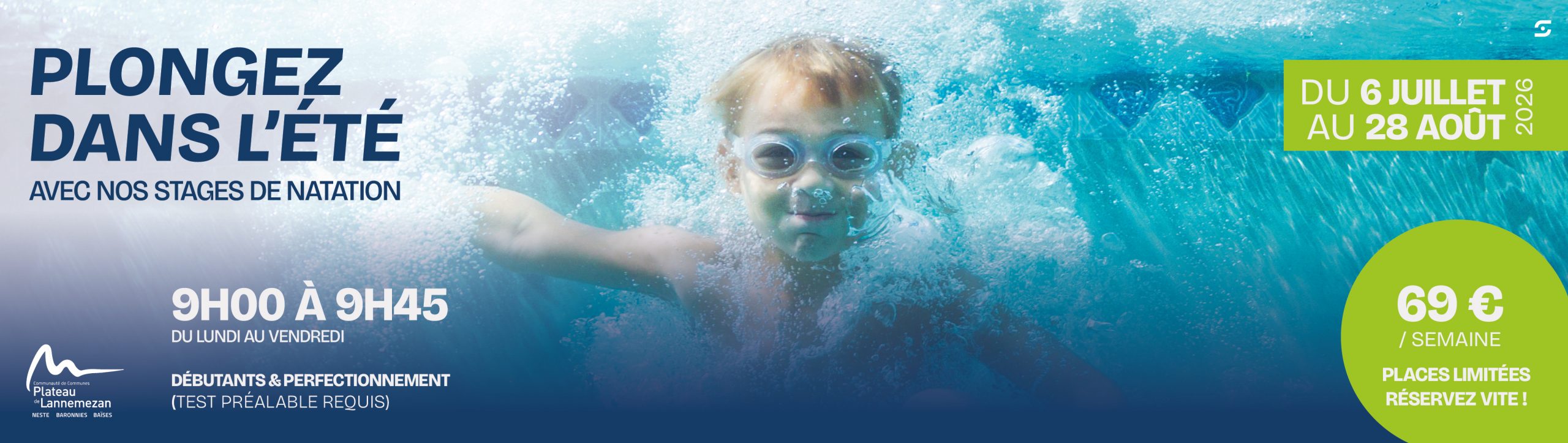 PLONGEZ DANS L'ÉTÉ STAGES DE NATATION
